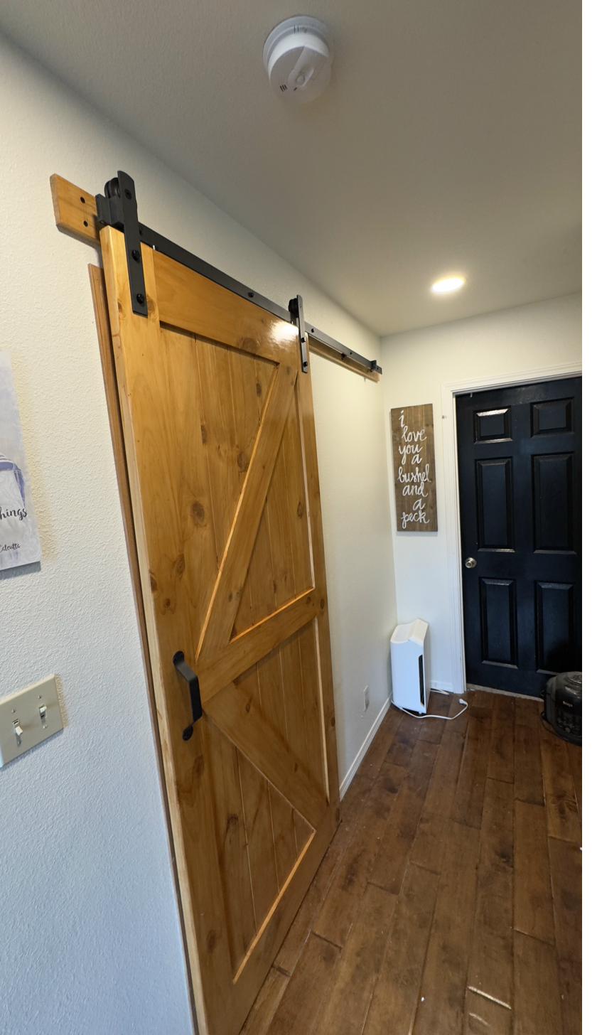 Barn door installation